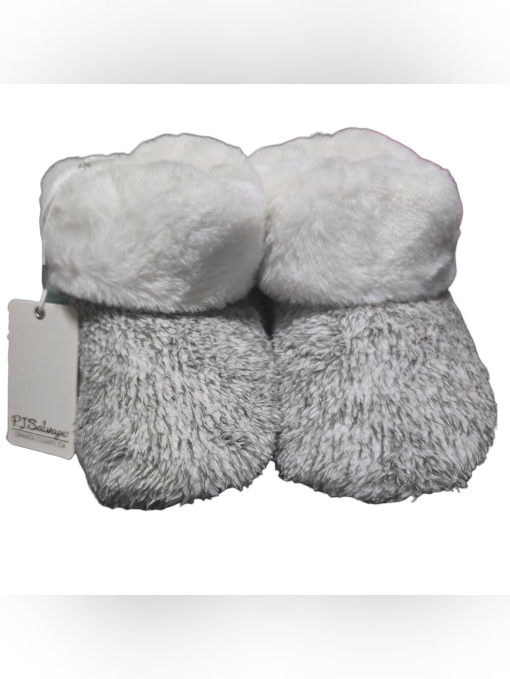 PJ Salvage Cozy Faux Fur Cuff Slippers Sz S 5/6 - Picture 2 of 2